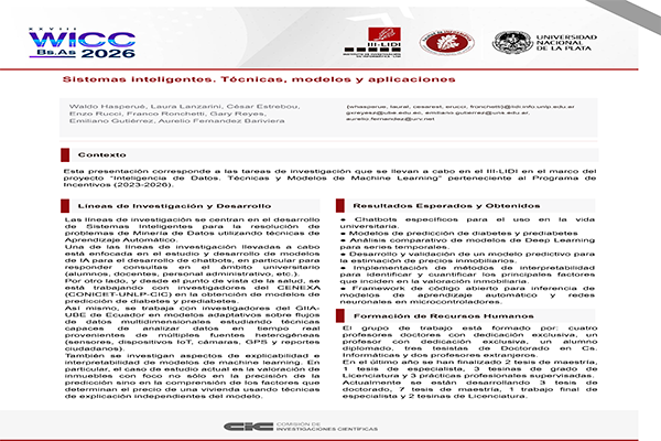 Sistemas Inteligentes. Técnicas, Modelos y Aplicaciones